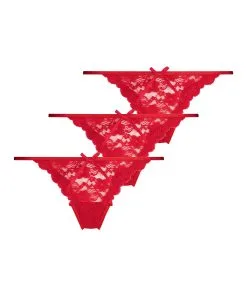 3er-Pack String Mini - Rot -Unterwäschegeschäft 200811 5