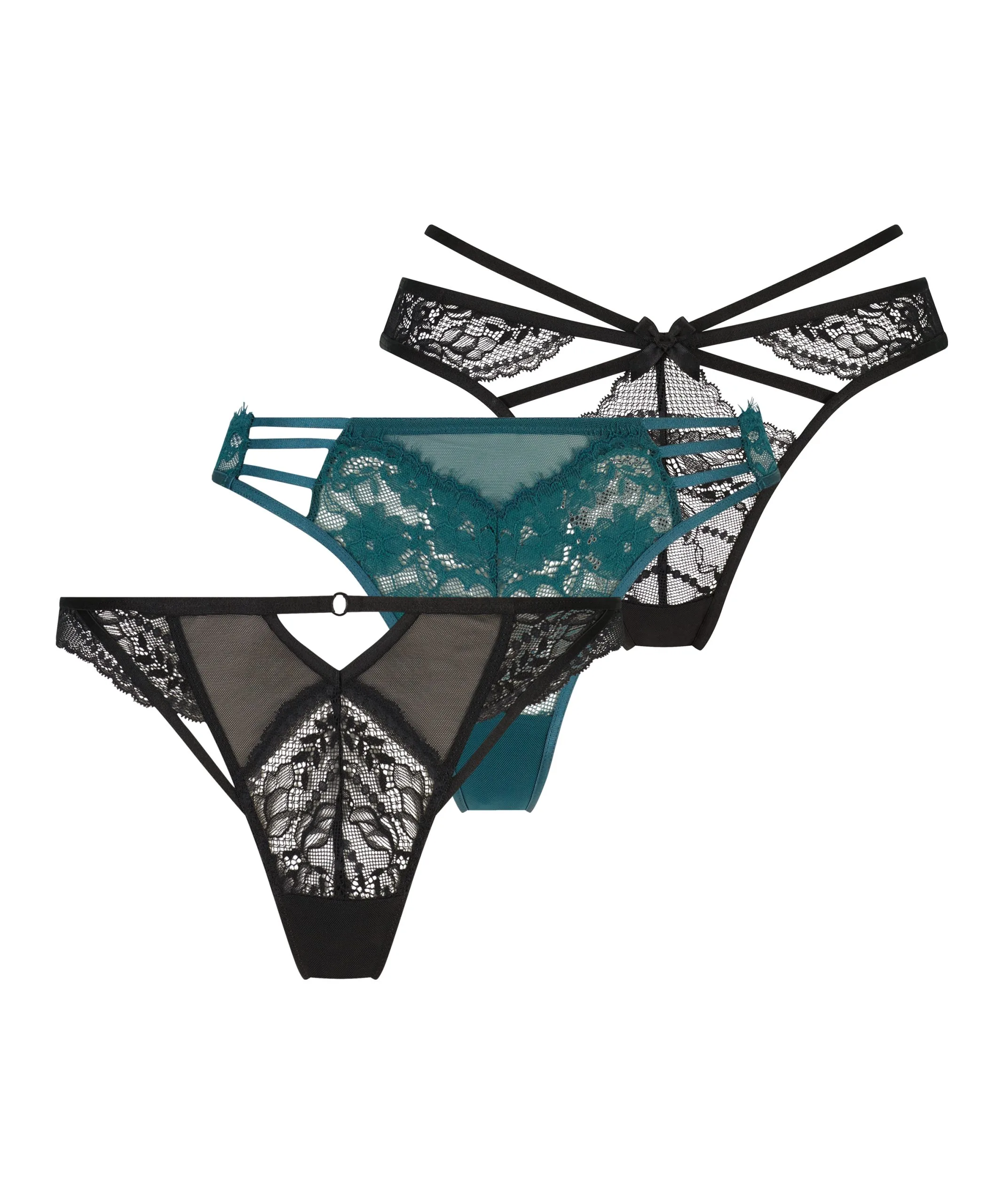 3er-Pack Tangas Tilly - Schwarz 6 3er-Pack Tangas Tilly - Schwarz – Bild 4