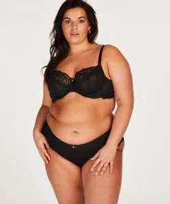 Unwattierter Bügel-BH Marine - Schwarz -Unterwäschegeschäft 200994 12