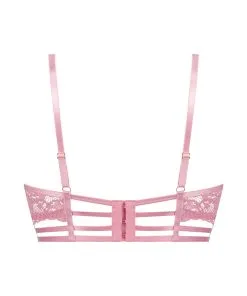 Unwattierter Longline Bügel-BH Roxanne - Rosa -Unterwäschegeschäft 201010 6