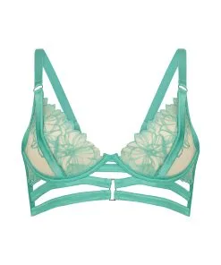 Unwattierter Longline-Bügel-BH Tara - Grün -Unterwäschegeschäft 201053 5