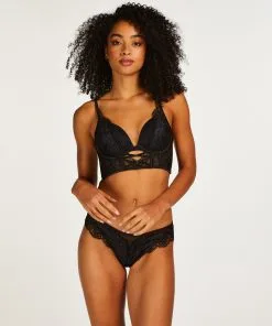 Vorgeformter Longline-Pushup-BH Mit Bügel Elissa - Schwarz -Unterwäschegeschäft 201081 3