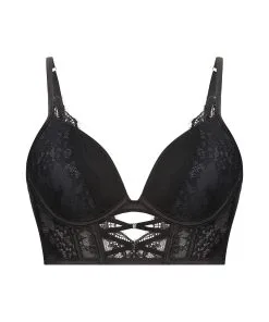 Vorgeformter Longline-Pushup-BH Mit Bügel Elissa - Schwarz -Unterwäschegeschäft 201081 5