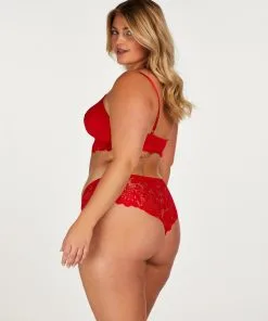 Vorgeformter Longline BH Shiloh, Ohne Bügel - Rot -Unterwäschegeschäft 201089 13