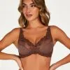 Unwattierter Bügel-BH Diva - Braun