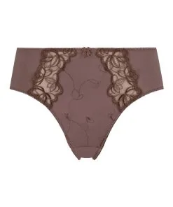 Hochgeschnittener Slip Diva - Braun 10 Hochgeschnittener Slip Diva - Braun -Unterwäschegeschäft 201189 5