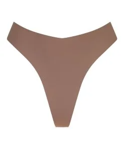 Hoch Ausgeschnittener String Invisible - Braun -Unterwäschegeschäft 201402 5