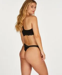 Hochgeschnittener String Sully - Schwarz -Unterwäschegeschäft 201866 4