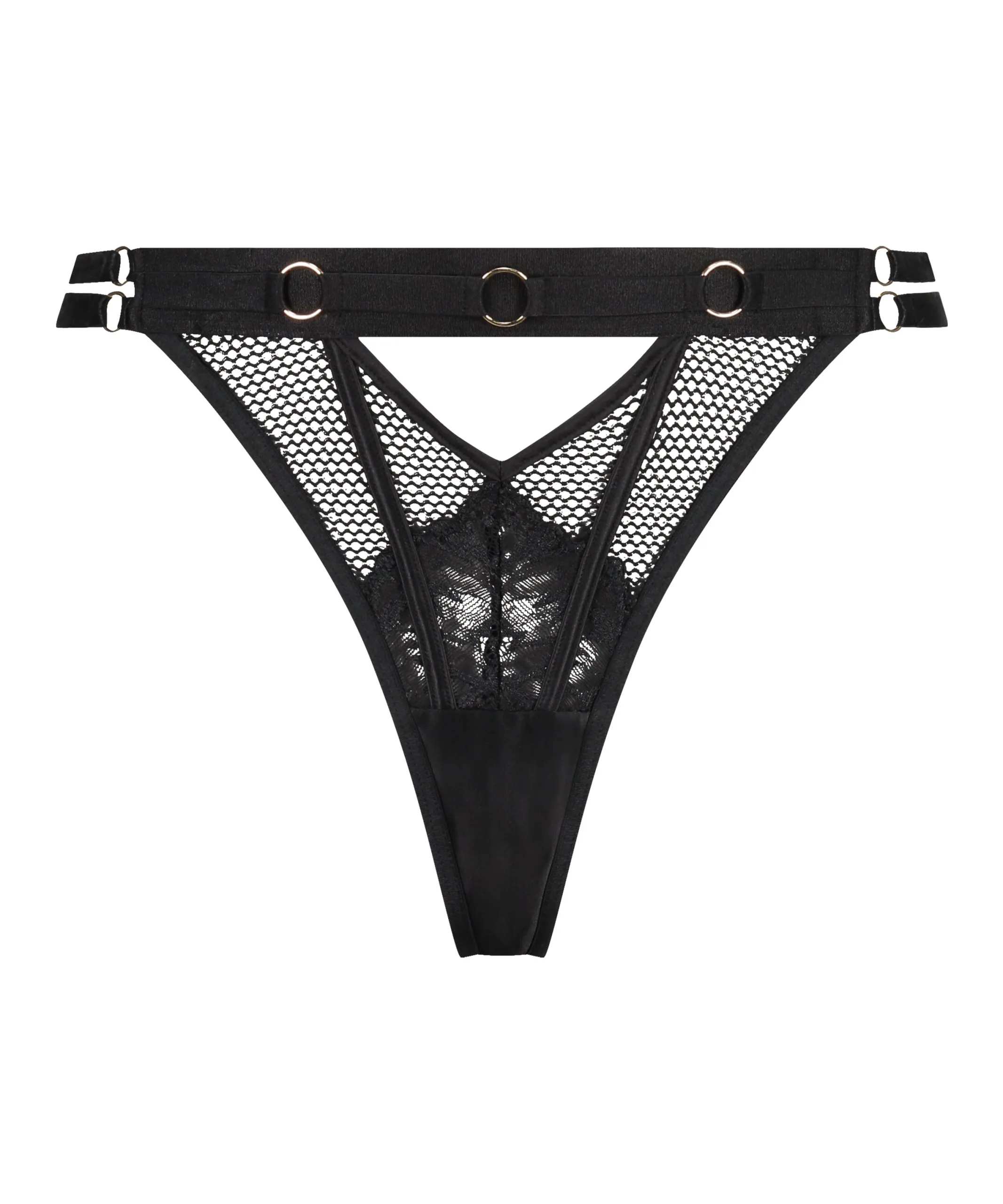 String Mit Hohem Beinausschnitt Pleasure - Schwarz 7 String Mit Hohem Beinausschnitt Pleasure - Schwarz – Bild 5