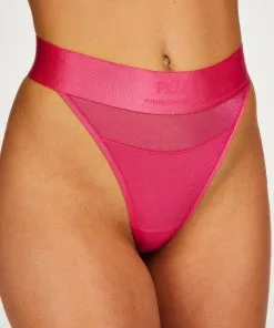 Hoch Geschnittener String Glossy - Rosa -Unterwäschegeschäft 202290 2