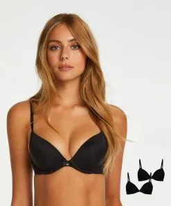 Doppelpack Vorgeformter Bügel-BH - Schwarz